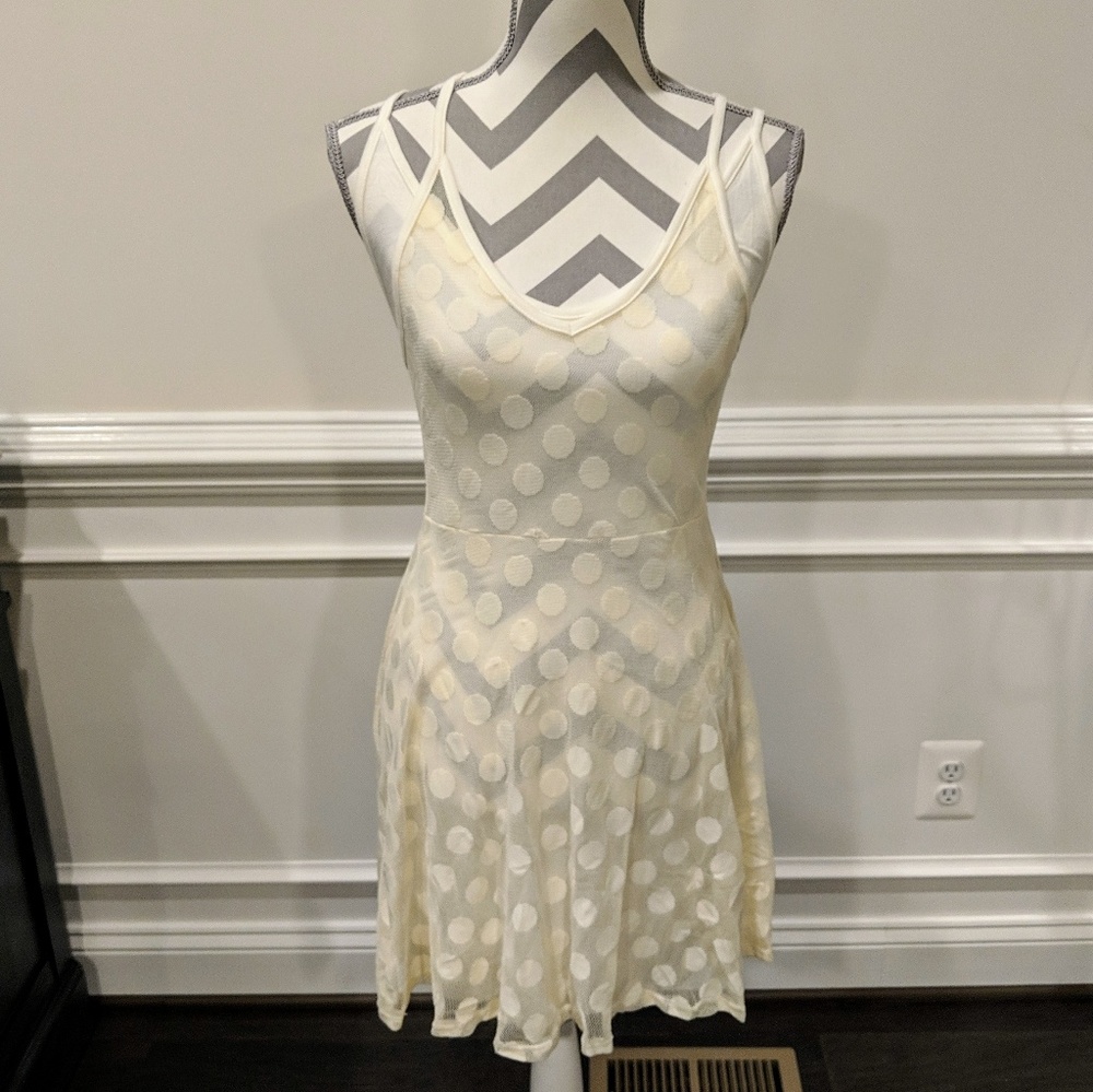Polka dot beach cover up